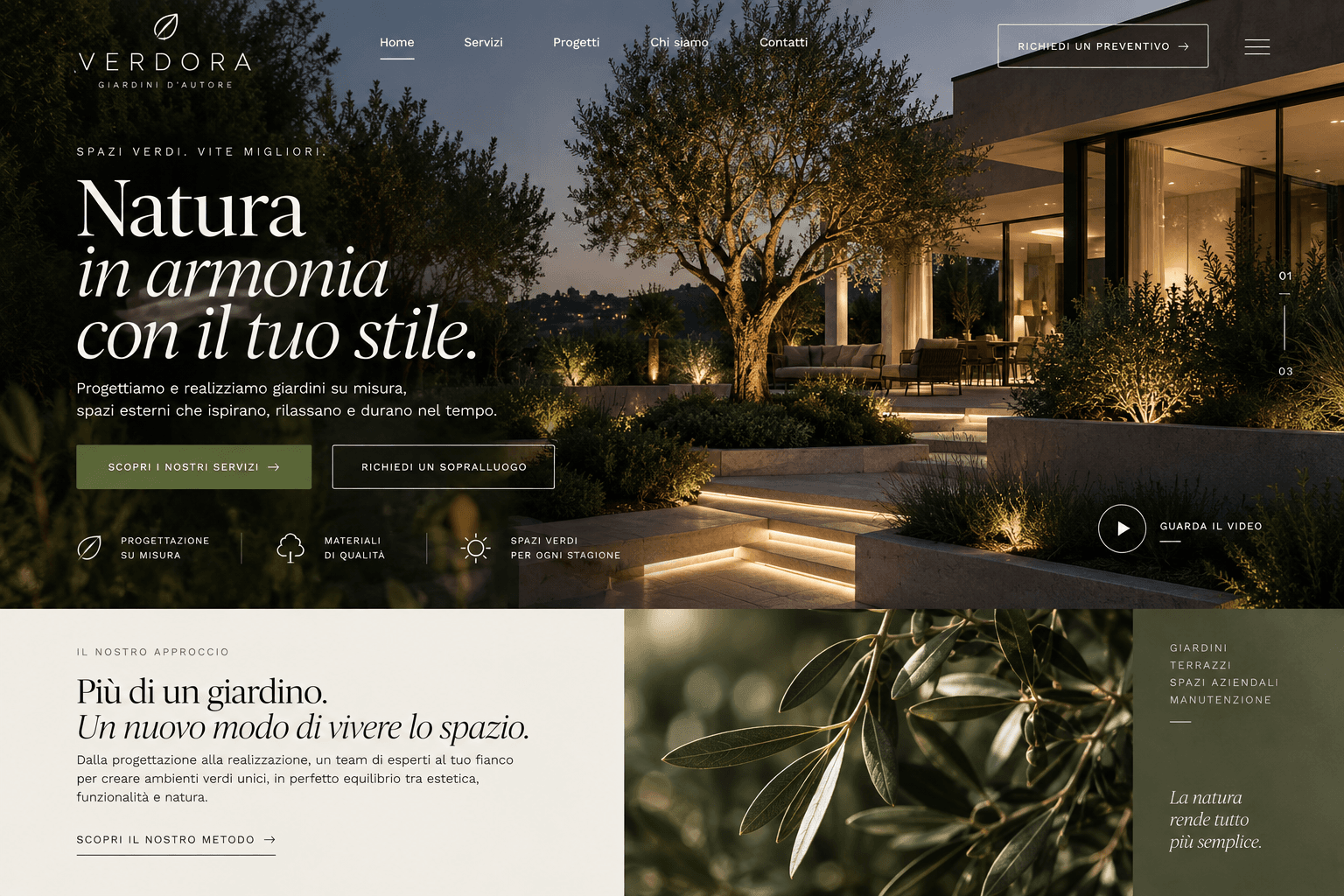 Concept demo del sito Studio Lume